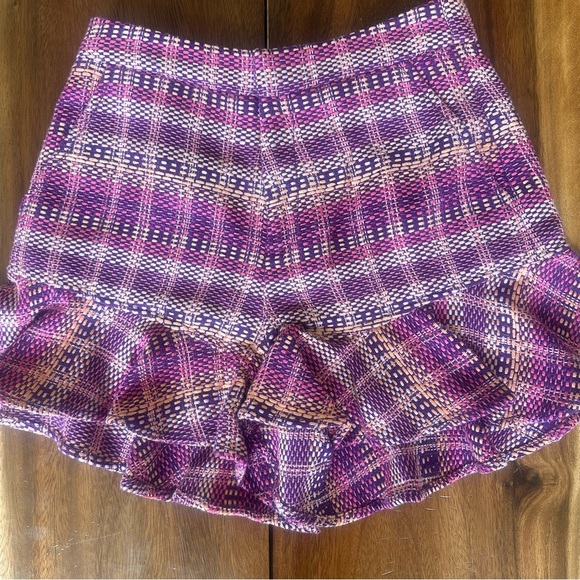 CINQ À SEPT Lexie Box Weave Ruffle Shorts Sz 2 NWT $395 retail - Picture 7 of 10